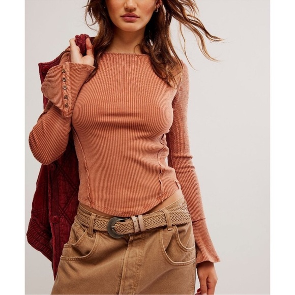 We The Free Tops - Free People We The Free Soul Sister Layering Top-Cedarwood